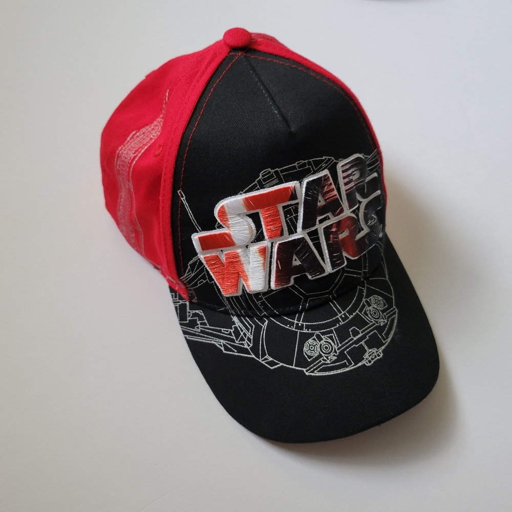 Star Wars Youth Size Snap back Baseball Hat Red, White, Black